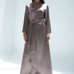 Desert Sand Silk Wrap Dress