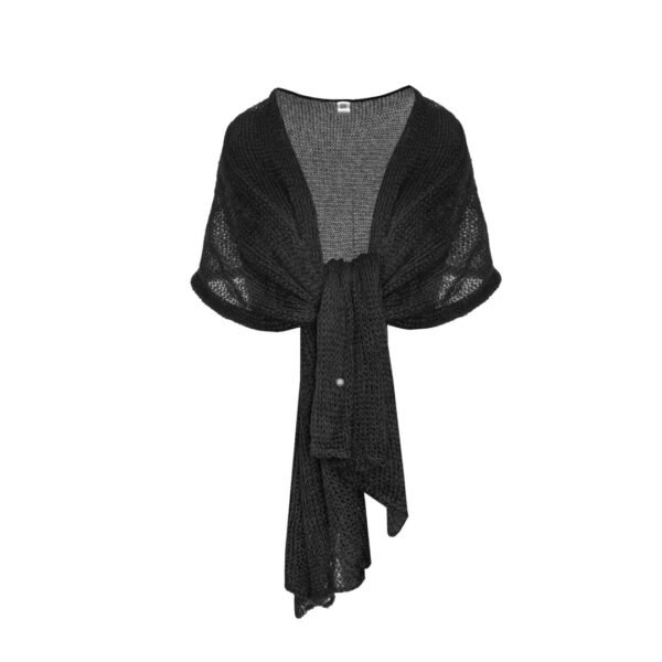 Light fog shawl-etola in Black
