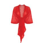 Light fog shawl-etola in Red