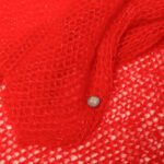 Light fog shawl-etola in Red