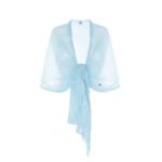 Light fog shawl-etola in Light Blue