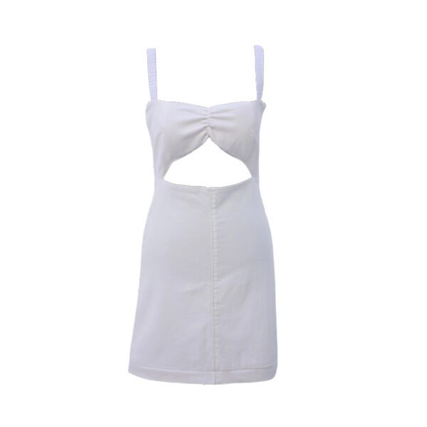 White or Black Ushuaia Denim Dress