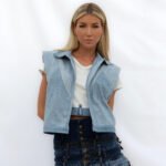 Denim Harper Sleeveless Jacket