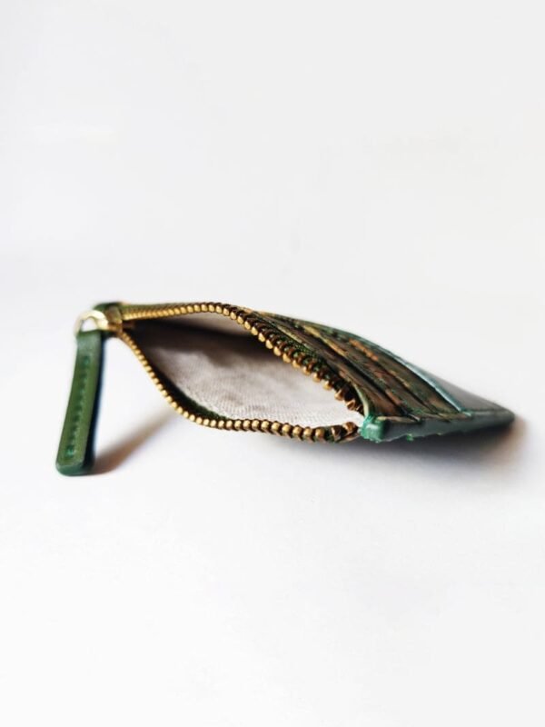 Green Cactus & Cork Leather Iris Cardholder