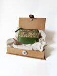 Green Cactus & Cork Leather Iris Cardholder