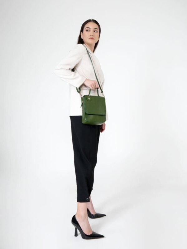 Green Ceres Cactus Leather Bag
