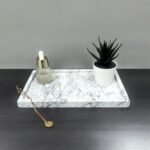 White Marble Rectangular Tray