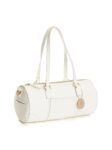 White Salacia Apple Leather Duffel Bag