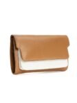 Brown & White Fides Apple Leather Wallet