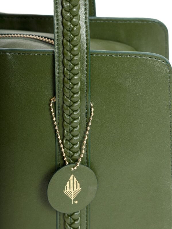 Green Gaia Cactus Leather Shoulder Bag