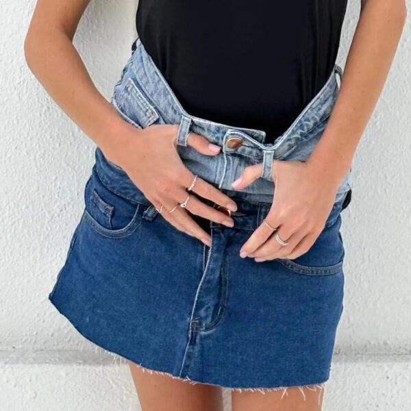 Hanna Denim Mini Skirt