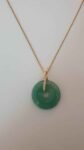 Big Jade Circle Necklace