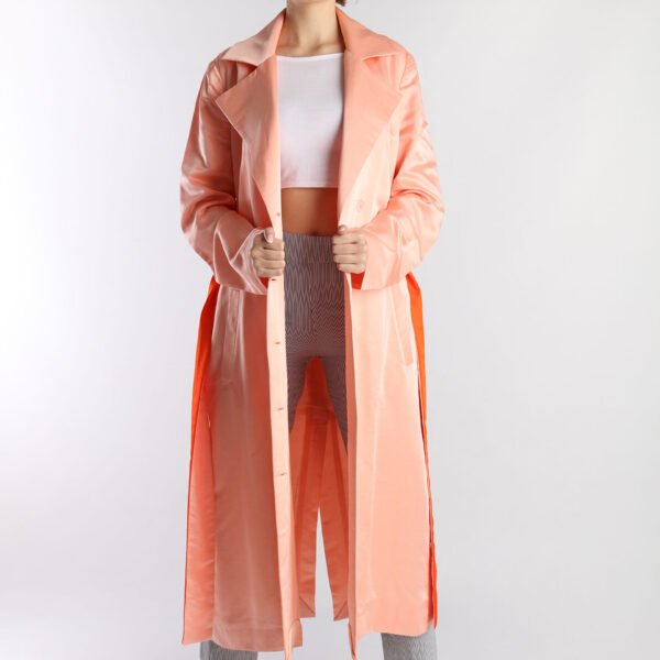 Coral Trench Coat