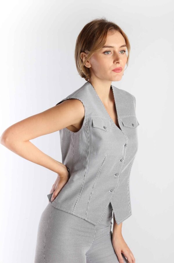 Pinstriped Vest