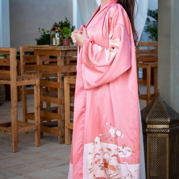 pink abaya kimono