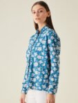 Blue Floral Shirt