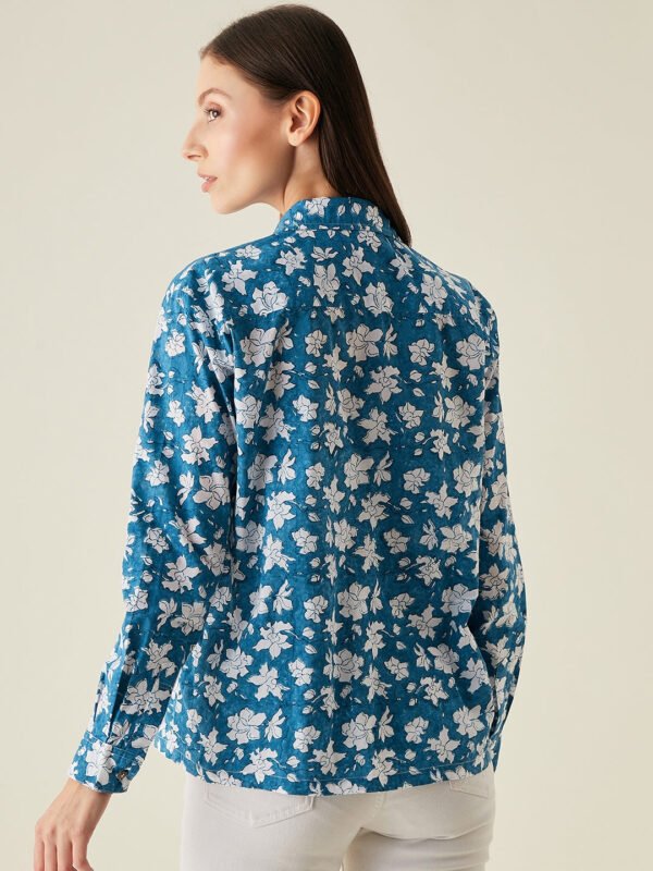 Blue Floral Shirt