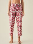 Red Printed Pants