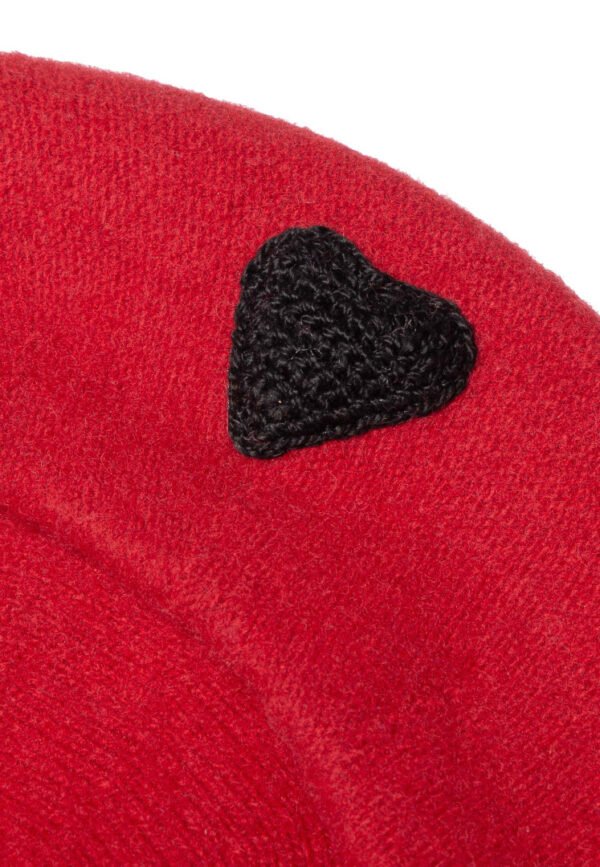 Heart Beret in Red