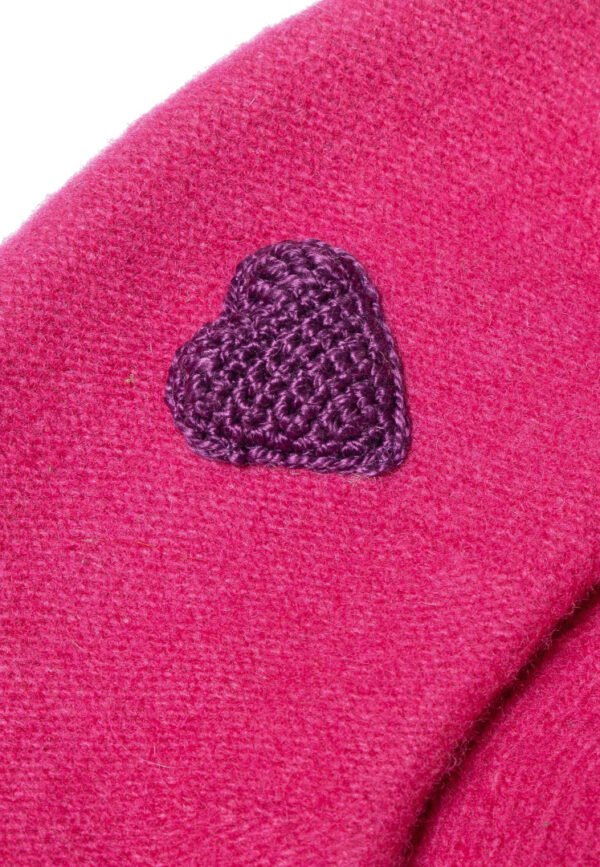 Heart Beret in Pink
