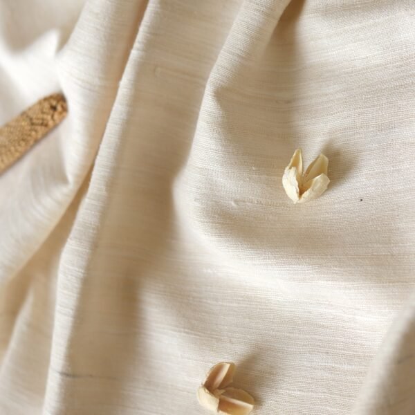 IVORY SILK SCARF ARRAS