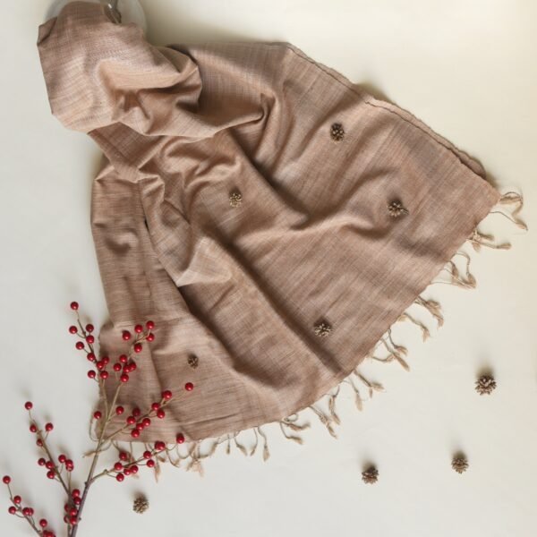 Brown Silk Scarf