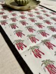 Red & Black Print Table Runner