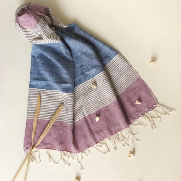 Silk Blue & Pink Scarf