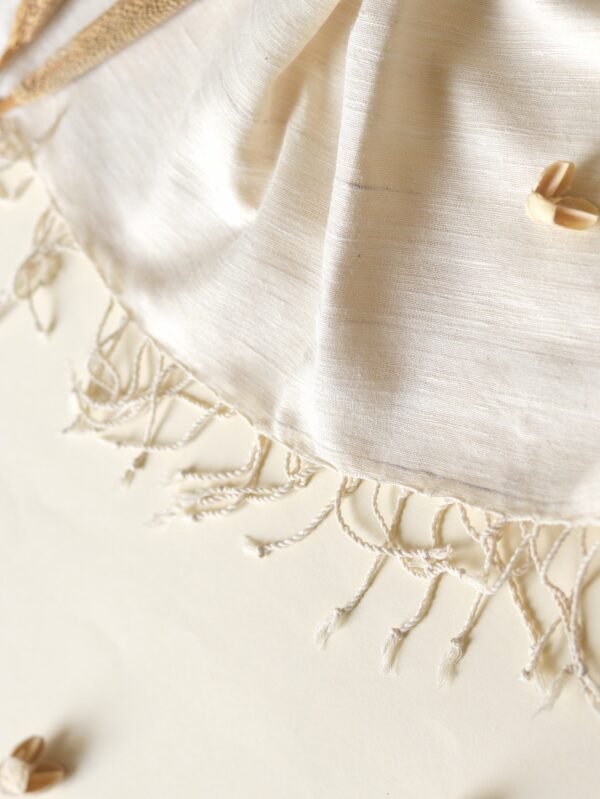 Ivory Silk Scarf