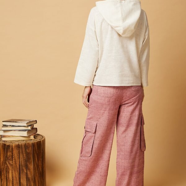 PINK CARGO PANTS FOR WOMEN WITH POCKETS Arras