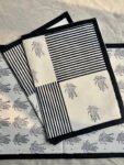 Monochrome Print Dining Table Placemats | Set of 2