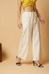 Ivory Cotton Pants