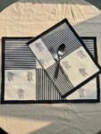 Monochrome Print Dining Table Placemats | Set of 2