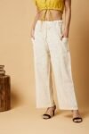 Ivory Cotton Pants