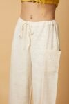 Ivory Cotton Pants