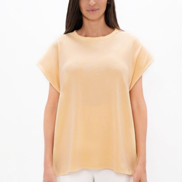 Beige Muscat Shoulder Tee