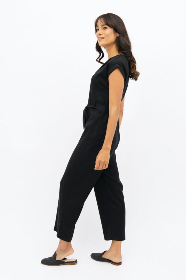 Black Dakar Straight Leg Jumpsuit