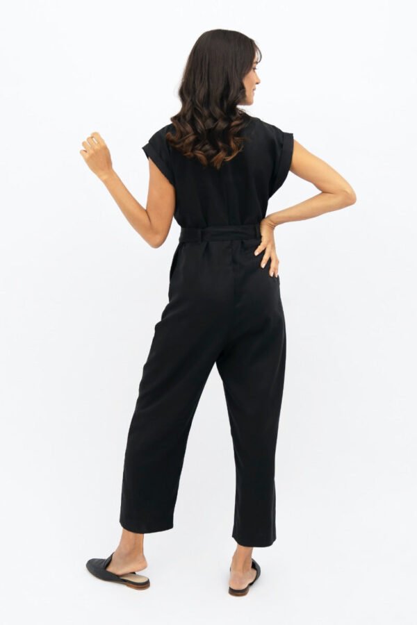 Black Dakar Straight Leg Jumpsuit