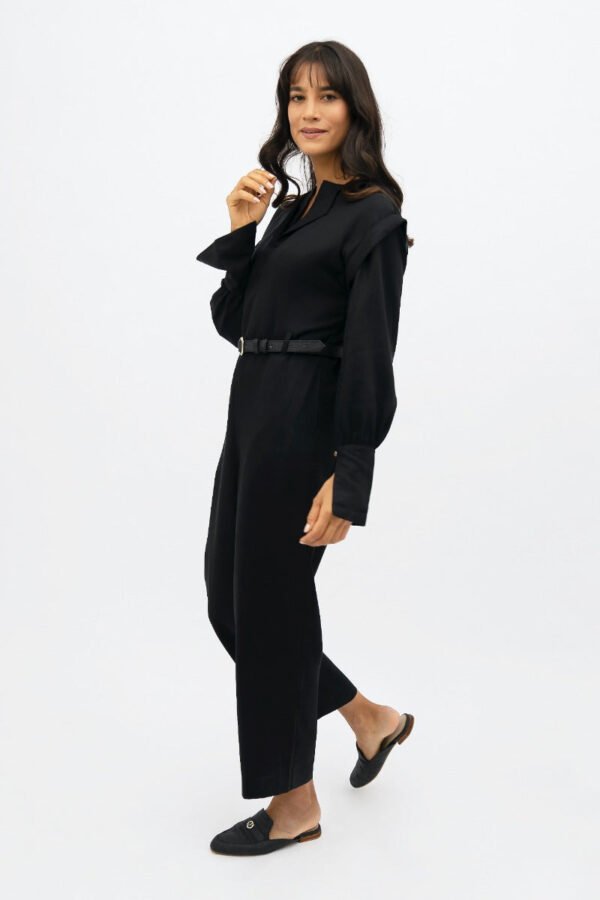 Black Dakar Straight Leg Jumpsuit