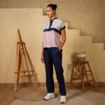 Dusty Pink Colorblock Linen Top