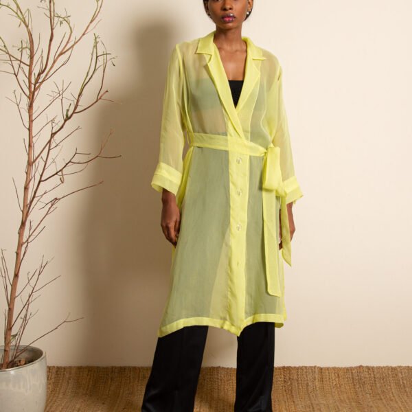 Neon Yellow Trenchcoat