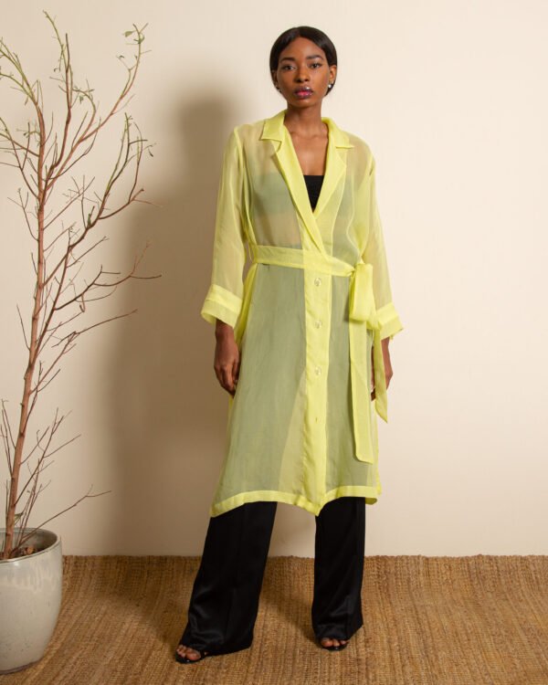 Neon Yellow Trenchcoat