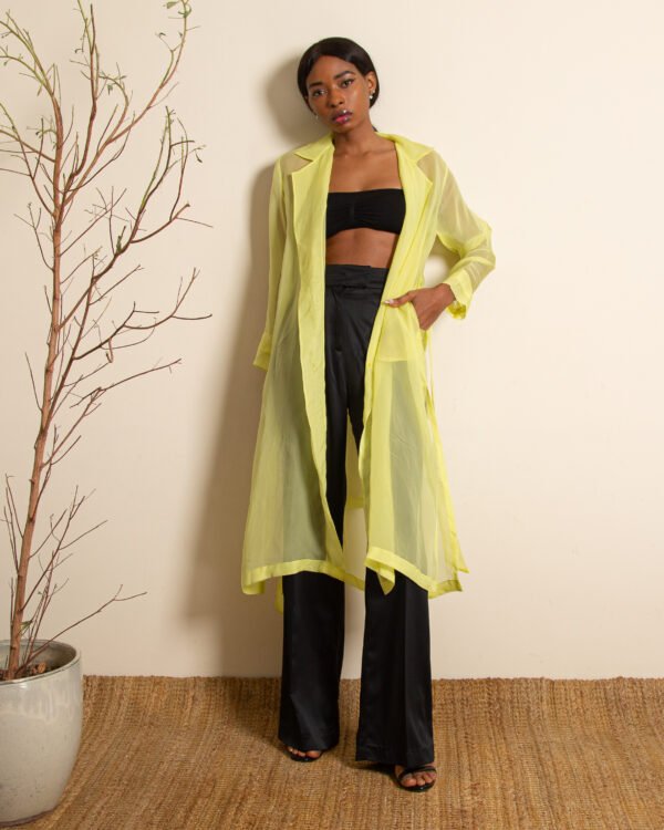 Neon Yellow Trenchcoat