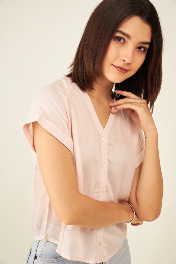 Pink Short Sleeves Shirt