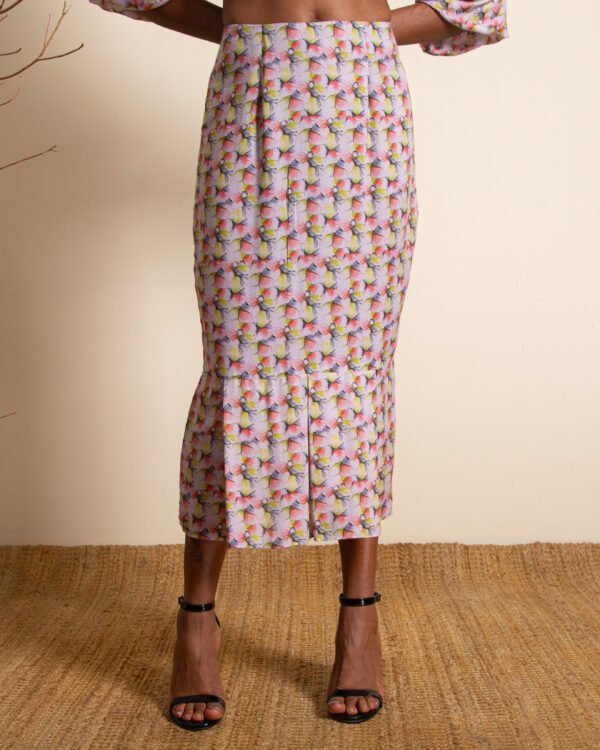 Printed Midi Skirt