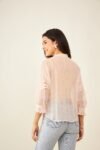 Sheer Ruffle Pink Top