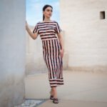 Striped Column Dress