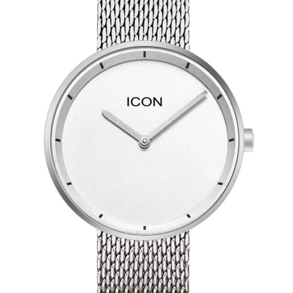 Silver Classic Mesh Watch