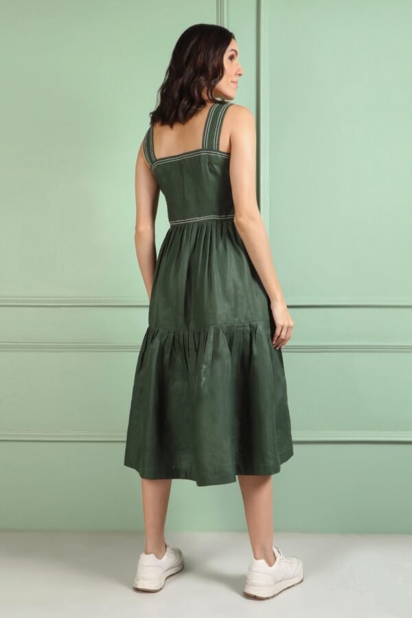 Iris Green Hemp Dress