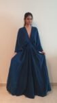 Blue Vegan Silk Gala Gown